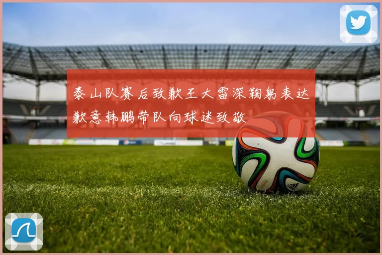 泰山队赛后致歉王大雷深鞠躬表达歉意韩鹏带队向球迷致敬